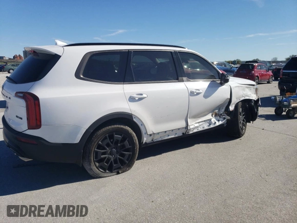 2021 Kia Telluride EX with VIN 5XYP3DHC3MG136781, listed as a Copart auction lot 47560575 with 59,247 mi miles and Salvage Title. Bid and sale history available at DreamBid. Image 3.