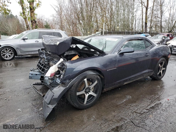 2013 Chevrolet Camaro LS with VIN 2G1FE1E38D9140385, listed as a Copart auction lot 85150574 with 0 mi miles and Salvage Title. Bid and sale history available at carsss.com. Image 1.