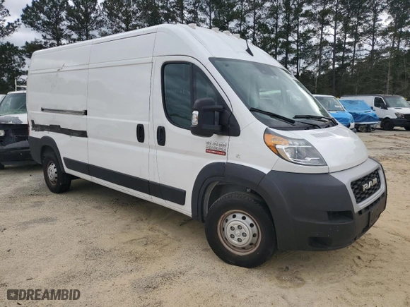 2022 Ram ProMaster Cargo Van with VIN 3C6LRVDG0NE134536, listed as a Copart auction lot 46466655 with 0 mi miles and Salvage Title. Bid and sale history available at carsss.com. Image 4.