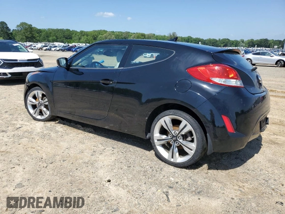 2012 Hyundai Veloster w/Black Int with VIN KMHTC6AD6CU080650, listed as a Copart auction lot 57844255 with Not provided miles and Salvage title. Bid and sale history available at DreamBid. Image 2.