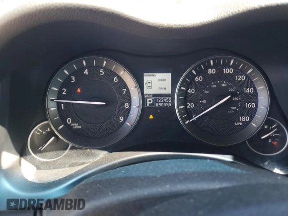 2013 Infiniti M with VIN JN1BY1AP3DM510590, listed as a Copart auction lot 49236045 with 122,455 mi miles and Salvage title. Bid and sale history available at DreamBid. Image 9.