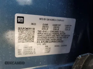 2024 Buick Envista Sport Touring with VIN KL47LBE22RB019530, listed as a Copart auction lot 50373355 with 29,452 mi miles and Salvage Title. Bid and sale history available at DreamBid. Image 12.
