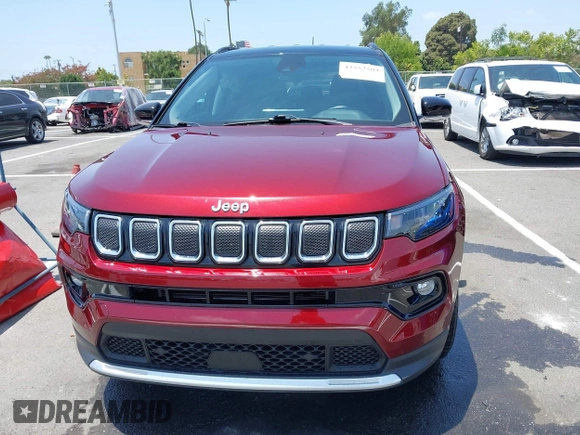2022 Jeep Compass High Altitude with VIN 3C4NJDCB3NT111272, listed as a IAAI auction lot 42552503 with 27,246 mi miles and . Bid and sale history available at DreamBid. Image 12.
