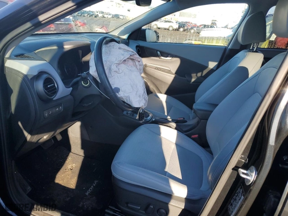 2021 Hyundai Kona Limited with VIN KM8K3CA51MU667326, listed as a Copart auction lot 85986934 with 40,567 mi miles and Salvage Title. Bid and sale history available at carsss.com. Image 7.