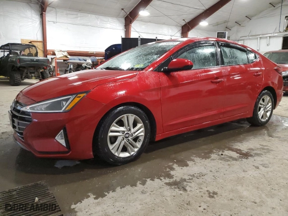2019 Hyundai Elantra Preferred with VIN KMHD84LF7KU859840, listed as a Copart auction lot 47560265 with 75,166 mi miles and Salvage Title. Bid and sale history available at carsss.com. Image 1.
