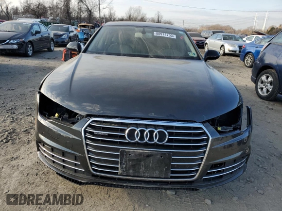 2016 Audi A7 3.0 Premium Plus with VIN WAUWGAFC4GN008691, listed as a Copart auction lot 80974753 with 114,983 mi miles. Bid and sale history available at carsss.com. Image 5.