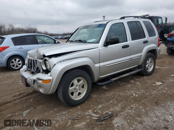 2004 Jeep Liberty Limited with VIN 1J4GK58K44W209296, listed as a Copart auction lot 86825864 with 119,766 mi miles and Salvage Title. Bid and sale history available at DreamBid. Image 1.
