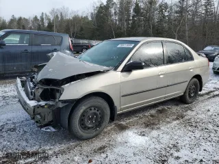 2003 Honda Civic DX with VIN 2HGES16463H927389, listed as a Copart auction lot 50411935 with 119,800 mi miles and Salvage Title. Bid and sale history available at carsss.com. Image 1.