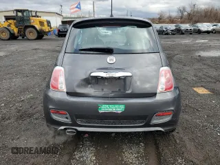 2014 FIAT 500 Sport with VIN 3C3CFFBR7ET267631, listed as a Copart auction lot 82002614 with 65,209 mi miles and Salvage Title. Bid and sale history available at carsss.com. Image 6.