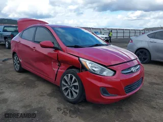 2017 Hyundai Accent SE with VIN KMHCT4AE5HU349418, listed as a IAAI auction lot 41819609 with 112,500 mi miles. Bid and sale history available at carsss.com. Image 1.