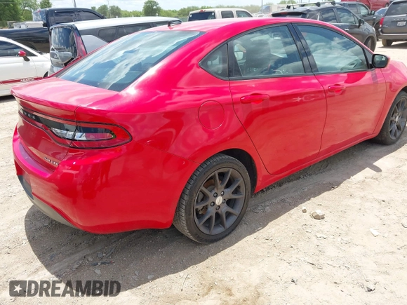 2016 Dodge Dart SXT Sport with VIN 1C3CDFFA4GD791712, listed as a IAAI auction lot 42241237 with 108,751 mi miles and . Bid and sale history available at DreamBid. Image 4.