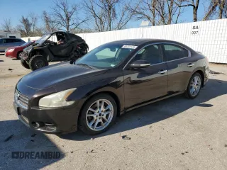 2011 Nissan Maxima 3.5 SV with VIN 1N4AA5AP7BC855019, listed as a Copart auction lot 49722125 with 185,344 mi miles and Salvage Title. Bid and sale history available at carsss.com. Image 1.