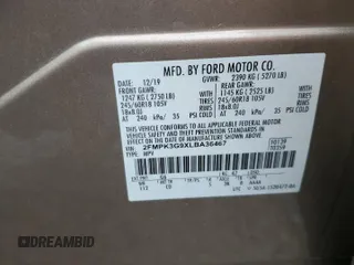 2020 Ford Edge SE с VIN 2FMPK3G9XLBA36467, выставлен на аукционе Copart как лот 51121035 с пробегом 86 437 миль миль и Списание • Salvage title. История ставок и продаж доступна на DreamBid. Изображение 13.