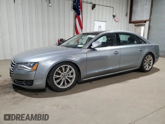 2013 Audi A8 3.0L with VIN WAURGAFD6DN004059, listed as a Copart auction lot 51054525 with 162,675 mi miles and Clean title. Bid and sale history available at DreamBid. Image 1.