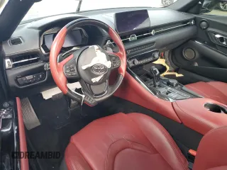 2022 Toyota GR Supra 3.0 with VIN WZ1DB0C03NW050968, listed as a Copart auction lot 82393784 with 22,420 mi miles and Salvage Title. Bid and sale history available at carsss.com. Image 8.