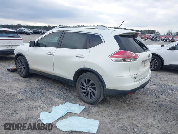 2016 Nissan Rogue SL with VIN 5N1AT2MT7GC873311, listed as a IAAI auction lot 41645032 with 98,535 mi miles. Bid and sale history available at carsss.com. Image 3.