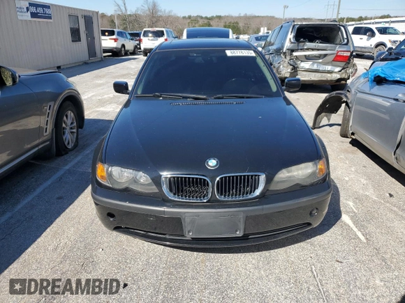 2004 BMW 3 Series 325i with VIN WBAET37424NJ42802, listed as a Copart auction lot 88778135 with 117,722 mi miles and Salvage Title. Bid and sale history available at carsss.com. Image 5.