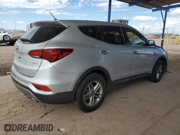 2018 Hyundai Santa Fe 2.4L with VIN 5XYZT3LB7JG527512, listed as a Copart auction lot 53291345 with 97,016 mi miles and Salvage title. Bid and sale history available at DreamBid. Image 3.