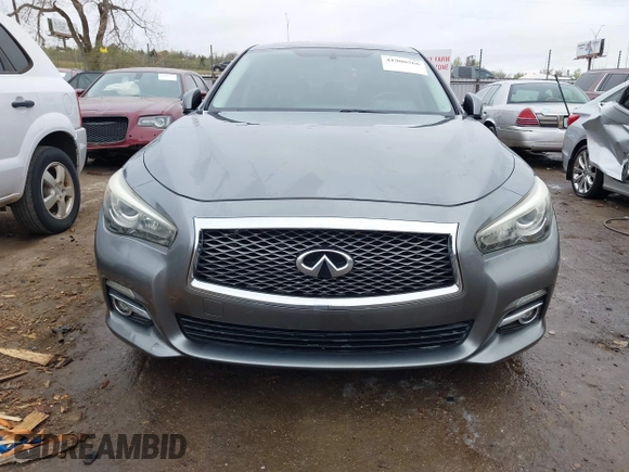2014 Infiniti Q50 Premium with VIN JN1BV7AP4EM676498, listed as a IAAI auction lot 41900566 with 111,897 mi miles. Bid and sale history available at carsss.com. Image 12.