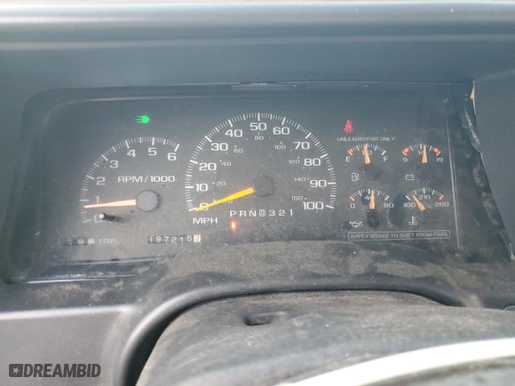 1998 Chevrolet Tahoe with VIN 1GNEK13R2WJ370599, listed as a Copart auction lot 84431174 with 197,215 mi miles and Non Repairable. Bid and sale history available at carsss.com. Image 9.