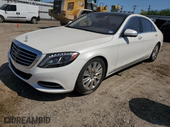 2015 Mercedes-Benz S 550 with VIN WDDUG8CB1FA201892, listed as a Copart auction lot 51426765 with 65,959 mi miles and Salvage Title. Bid and sale history available at DreamBid. Image 1.