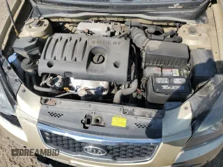 2011 Kia Rio with VIN KNADH4B38B6725531, listed as a Copart auction lot 72389974 with 124,315 mi miles and Salvage Title. Bid and sale history available at DreamBid. Image 11.