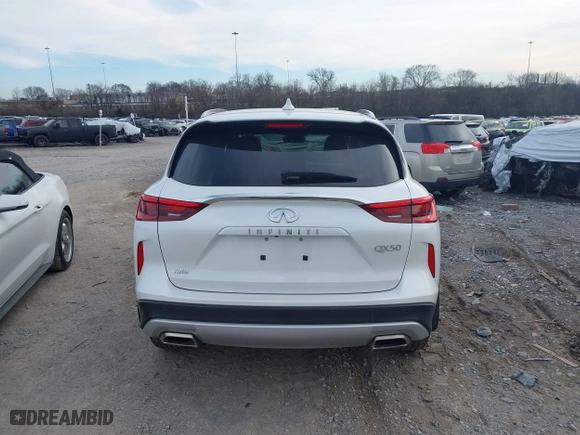 2023 Infiniti QX50 SENSORY with VIN 3PCAJ5EB5PF123717, listed as a IAAI auction lot 41639397 with 8,005 mi miles. Bid and sale history available at carsss.com. Image 16.