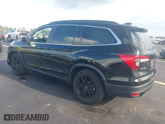 2022 Honda Pilot Special Edition with VIN 5FNYF5H25NB026414, listed as a IAAI auction lot 42590493 with 26,600 mi miles and . Bid and sale history available at DreamBid. Image 3.