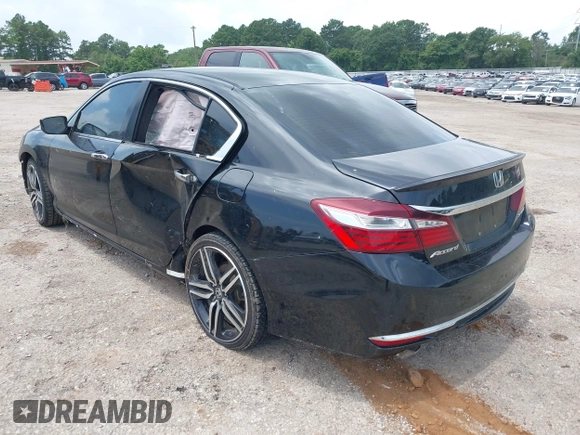 2016 Honda Accord Sport with VIN 1HGCR2F52GA243672, listed as a IAAI auction lot 42525224 with 240,818 mi miles and . Bid and sale history available at DreamBid. Image 3.