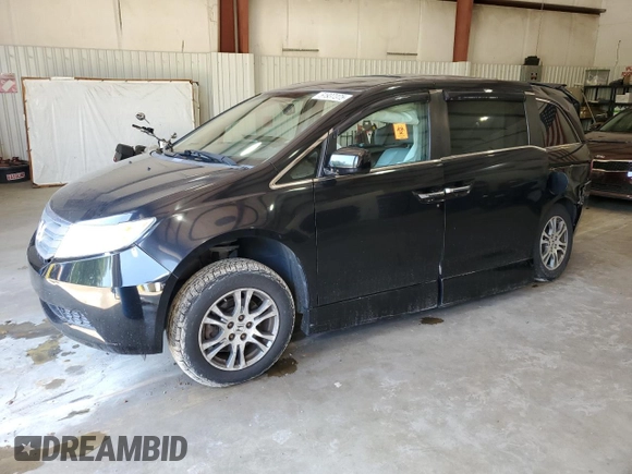 2013 Honda Odyssey EX-L with VIN 5FNRL5H63DB073004, listed as a Copart auction lot 51937375 with 85,008 mi miles and Salvage Title. Bid and sale history available at carsss.com. Image 1.