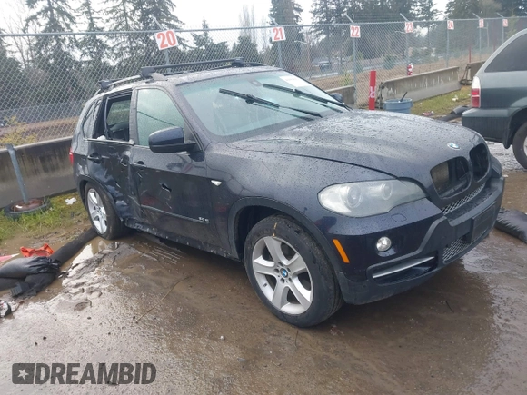 2008 BMW X5 3.0si with VIN 5UXFE43508L009171, listed as a IAAI auction lot 41603849 with 200,543 mi miles. Bid and sale history available at carsss.com. Image 1.