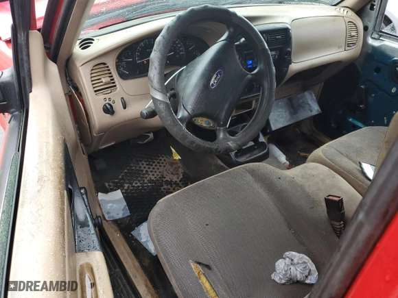 2002 Ford Ranger XL Fleet with VIN 1FTYR44U52PA26309, listed as a Copart auction lot 45275035 with 121,166 mi miles and Salvage Title. Bid and sale history available at carsss.com. Image 8.