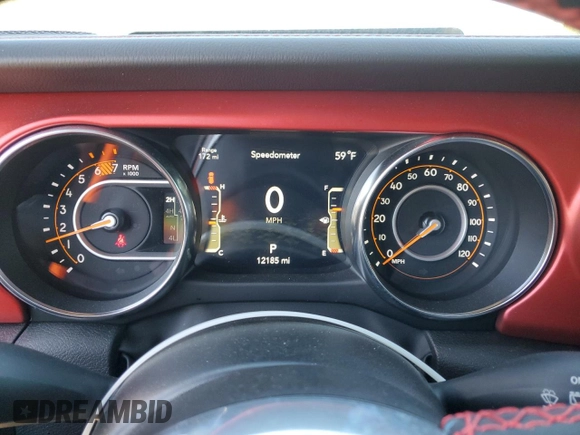 2023 Jeep Wrangler Rubicon z VIN 1C4HJXFN2PW617435, wystawiony jako Copart lot #75409114 z przebiegiem 12 185 mil mil oraz Szkoda całkowita • Salvage title. Historia ofert i sprzedaży dostępna na DreamBid. Obrazek 9.