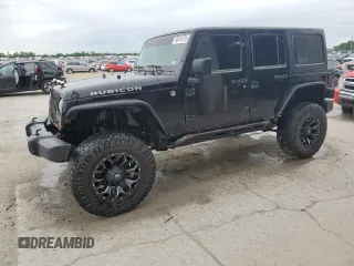 2014 Jeep Wrangler Unlimited Rubicon X with VIN 1C4HJWFG0EL142071, listed as a Copart auction lot 56187575 with 110,597 mi miles and Salvage title. Bid and sale history available at DreamBid. Image 1.