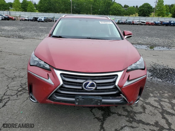 2015 Lexus NX 300h with VIN JTJBJRBZ8F2014566, listed as a Copart auction lot 57485274 with 105,052 mi miles and Salvage Title. Bid and sale history available at carsss.com. Image 5.