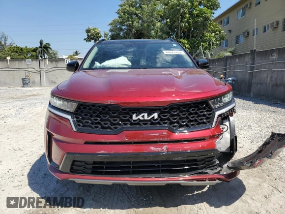 2023 Kia Sorento S with VIN 5XYRL4LC6PG208285, listed as a Copart auction lot 49927455 with 25,216 mi miles and Salvage Title. Bid and sale history available at DreamBid. Image 5.