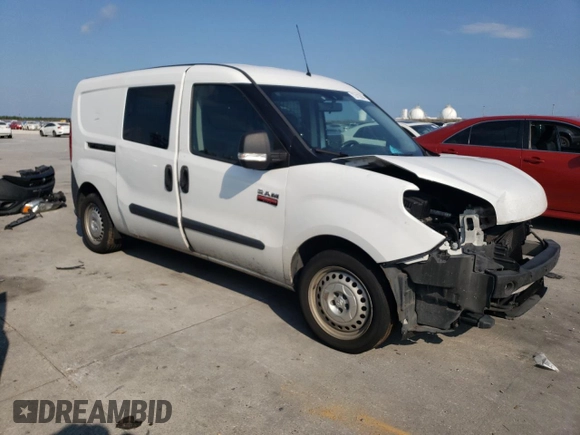 2018 Ram ProMaster City Cargo Tradesman with VIN ZFBERFAB1J6J34497, listed as a Copart auction lot 72412884 with 197,058 mi miles and Salvage Title. Bid and sale history available at DreamBid. Image 4.