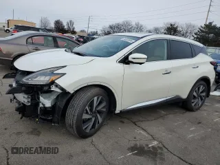 2024 Nissan Murano SL z VIN 5N1AZ2CJ5RC120667, wystawiony jako Copart lot #84020594 z przebiegiem 991 mil mil oraz Szkoda całkowita • Salvage title. Historia ofert i sprzedaży dostępna na DreamBid. Obrazek 1.
