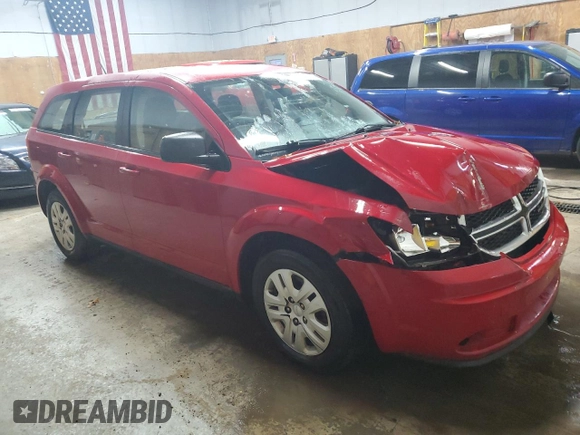 2013 Dodge Journey American Value with VIN 3C4PDCAB4DT729714, listed as a Copart auction lot 75707464 with 81,346 mi miles and Salvage Title. Bid and sale history available at DreamBid. Image 4.