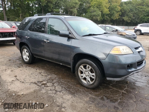2006 Acura MDX with VIN 2HNYD18266H525453, listed as a Copart auction lot 74665534 with 189,045 mi miles and Salvage Title. Bid and sale history available at carsss.com. Image 4.