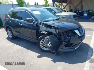 2019 Nissan Rogue SV with VIN KNMAT2MT2KP560575, listed as a IAAI auction lot 42173252 with 85,748 mi miles and . Bid and sale history available at DreamBid. Image 1.