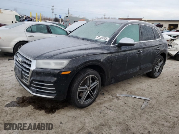 2018 Audi SQ5 Premium Plus with VIN WA1A4AFY6J2223865, listed as a Copart auction lot 43139545 with 123,936 mi miles and Clean Title. Bid and sale history available at DreamBid. Image 1.