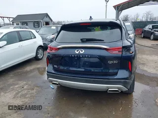 2022 Infiniti QX50 Pure with VIN 3PCAJ5AB6NF110784, listed as a IAAI auction lot 41798196 with 36,586 mi miles and . Bid and sale history available at DreamBid. Image 17.
