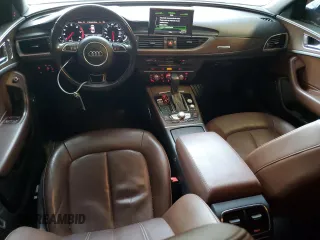 2016 Audi A6 Premium Plus with VIN WAUFGAFC3GN003689, listed as a Copart auction lot 50046145 with 130,670 mi miles and Salvage Title. Bid and sale history available at DreamBid. Image 8.