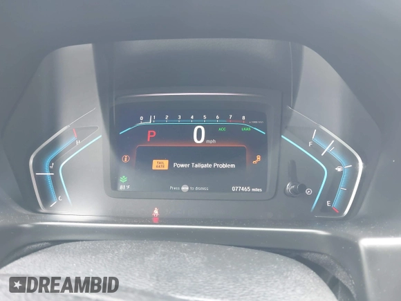 2019 Honda Odyssey Elite z VIN 5FNRL6H95KB104816, wystawiony jako IAAI lot #42232490 z przebiegiem 77 465 mil mil oraz . Historia ofert i sprzedaży dostępna na DreamBid. Obrazek 7.
