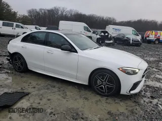 2023 Mercedes-Benz C 300 with VIN W1KAF4HB2PR079084, listed as a Copart auction lot 44204085 with 20,538 mi miles and Salvage Title. Bid and sale history available at DreamBid. Image 4.