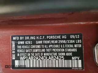 2013 Porsche Cayenne S with VIN WP1AB2A24DLA82425, listed as a Copart auction lot 44813485 with 165,069 mi miles and Salvage title. Bid and sale history available at DreamBid. Image 14.