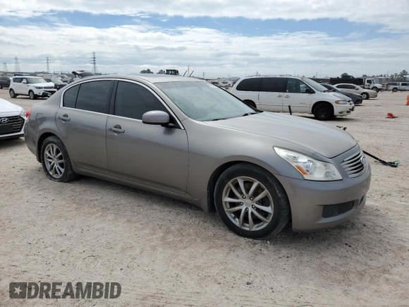 2007 Infiniti G35 Journey with VIN JNKBV61EX7M729115, listed as a Copart auction lot 70764774 with 107,536 mi miles and Salvage Title. Bid and sale history available at DreamBid. Image 4.