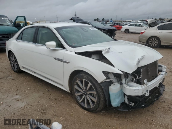 2020 Lincoln Continental Standard with VIN 1LN6L9PK2L5600373, listed as a Copart auction lot 44640525 with 75,050 mi miles and Salvage Title. Bid and sale history available at carsss.com. Image 4.