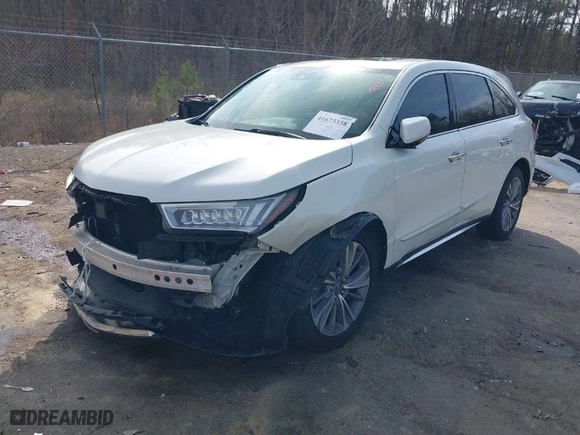 2017 Acura MDX w/Technology Pkg with VIN 5FRYD4H56HB041081, listed as a IAAI auction lot 41673338 with 115,198 mi miles. Bid and sale history available at carsss.com. Image 2.